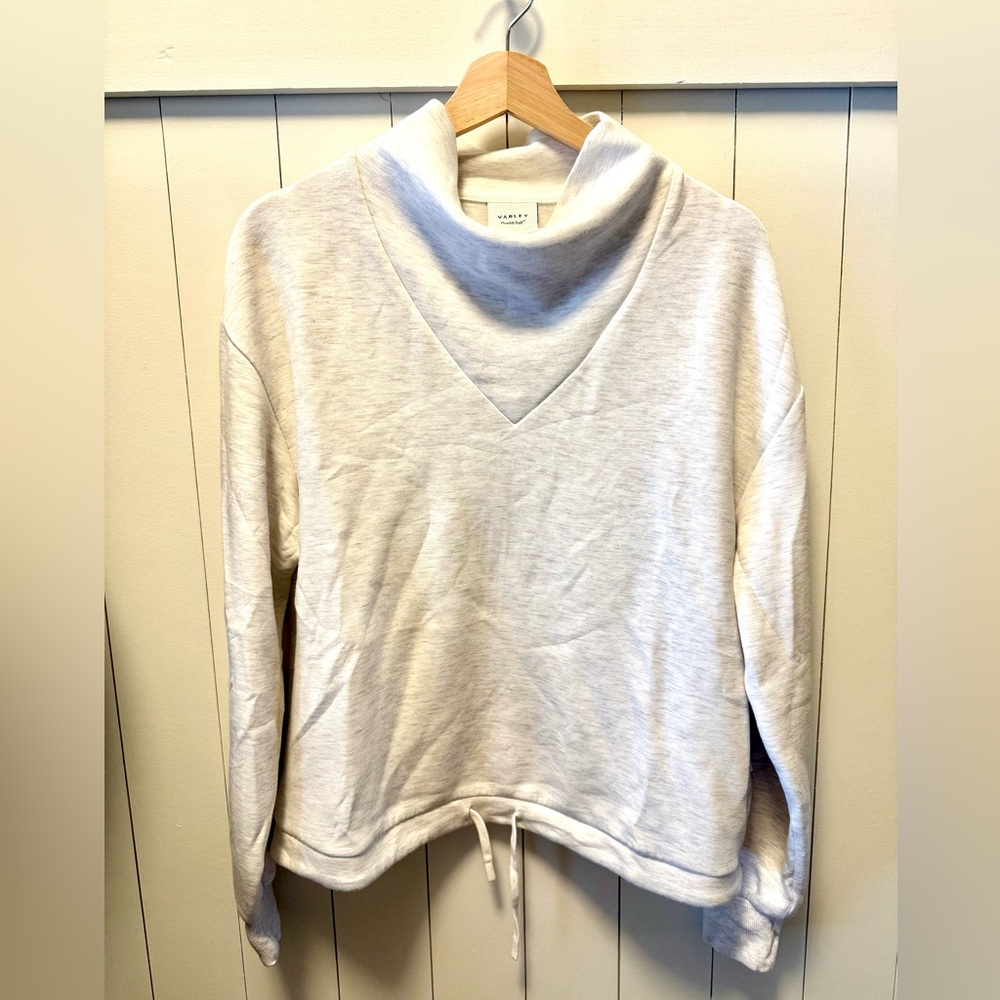 Varley Betsy Sweatshirt in Ivory Marl Size Small Like New